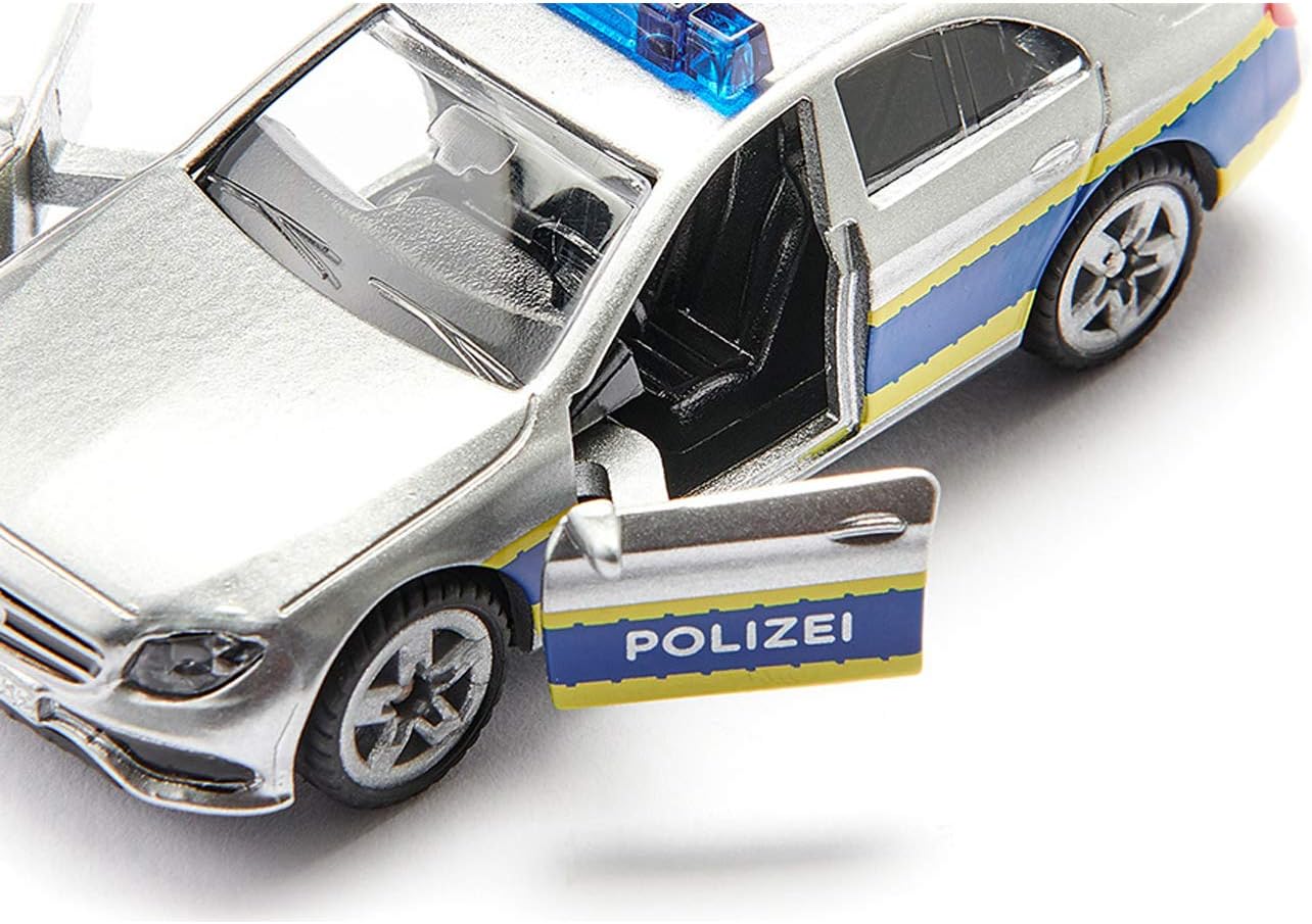 siku 1504, Police Patrol Car, Metal,Plastic, Silver, Opening Doors, Towbar, 85 x 36 x 27 mm - Image 4