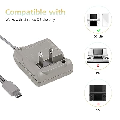 Buy Ds Lite Charger Ac Power Adapter Charging Cable Cord For Nintendo Ds Lite Ndsl 5 2v 450ma Online In Indonesia B08qhxqbkh
