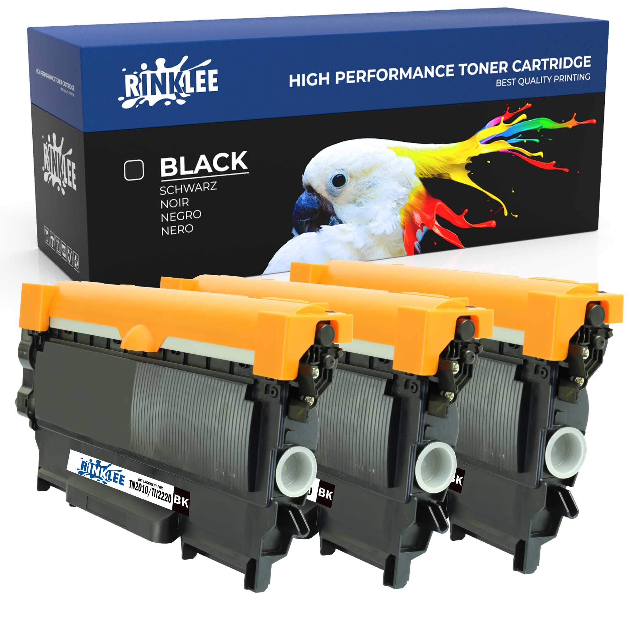 RINKLEE TN2010 TN2220 Toner Cartridge Compatible with Brother DCP-7055 DCP-7060D 7065DN HL-2130 2132 HL-2135W HL-2240 2240D HL-2250DN HL-2270DW MFC-7360N FAX-2840 | High Yield 2600 Pages Black, 3-Pack