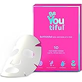 BeYoutiful 10 Face Mask Gift Set for Kids and Teens, Easter Basket Stuffers, 10 Hydrating Sheet Masks in a Gift Box, for Sleepovers Spa Nights, Vegan Skincare, Easter Gifts for Kids