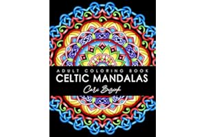 Celtic Mandalas adult colouring book: 50 pages of gorgeous Celtic designs to color, 8.5"x11" (Coloring Books by Cari Buziak / AonCelticArt)