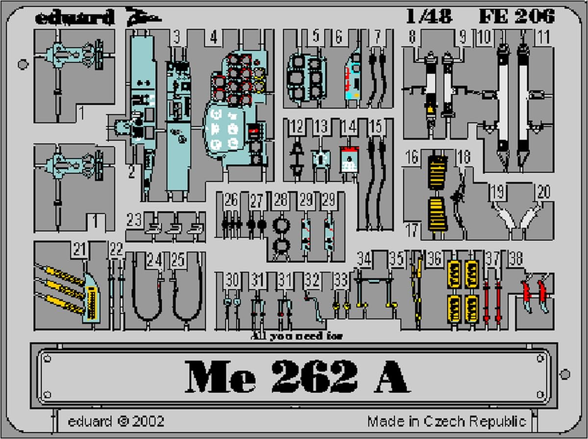 Eduard Accessories – FE206 Model-Making Accessory Me 262 A-2