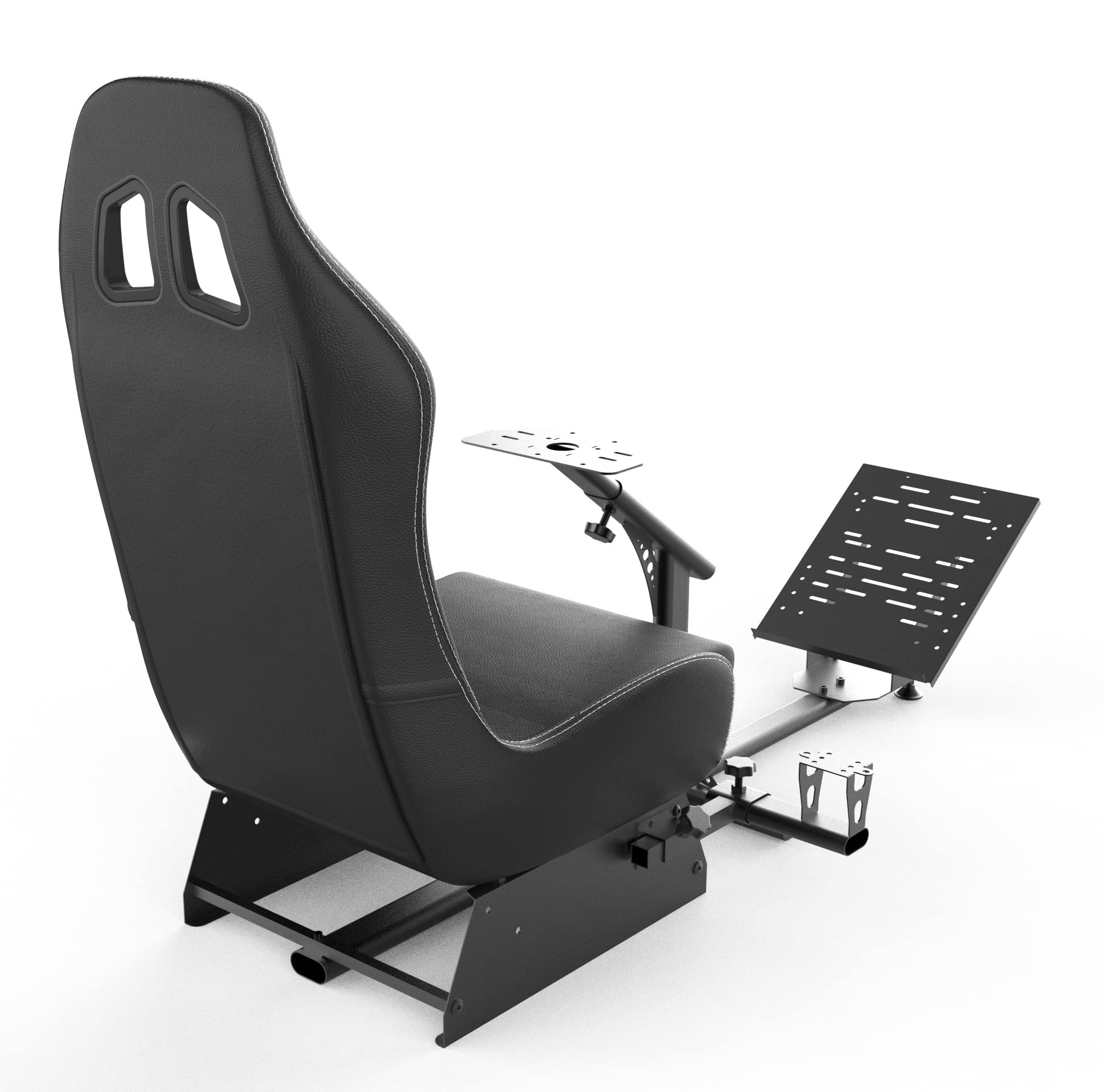 cirearoa Racing Wheel Stand with seat Gaming Chair Driving Cockpit for All Logitech G923 | G29 | G920 | Thrustmaster | Fanatec Wheels | Xbox One, PS4, PC Platforms (Black/Grey)