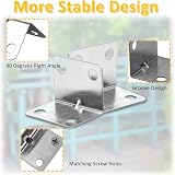 Vaktop 15PCS L Bracket Stainless Steel Corner Braces 90 Degree with 60 Screws view 4