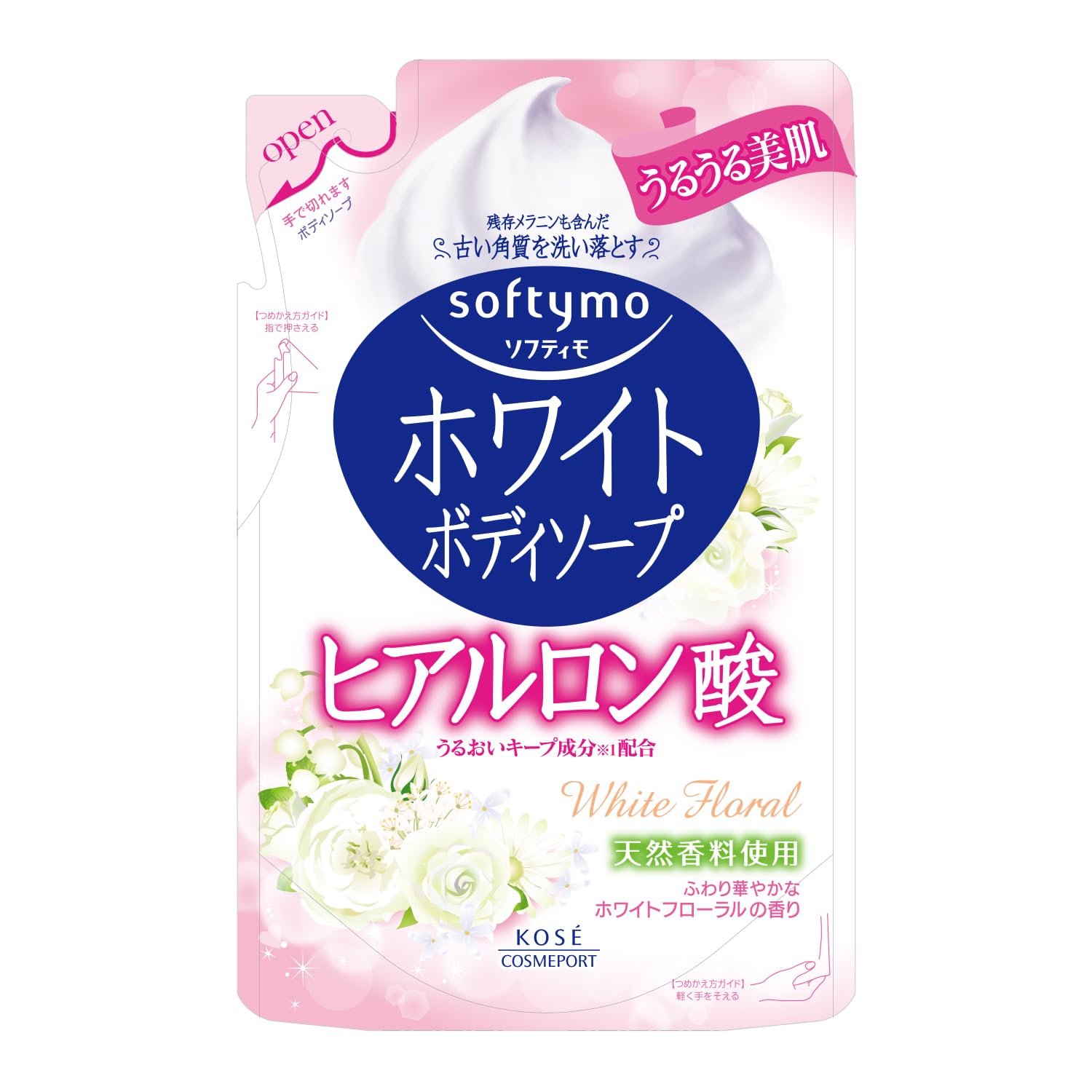 Kose Cosmeport - SOFTYMO White Body Soap Hyaluronic Acid Refill 420ml by Kose Cosmeport