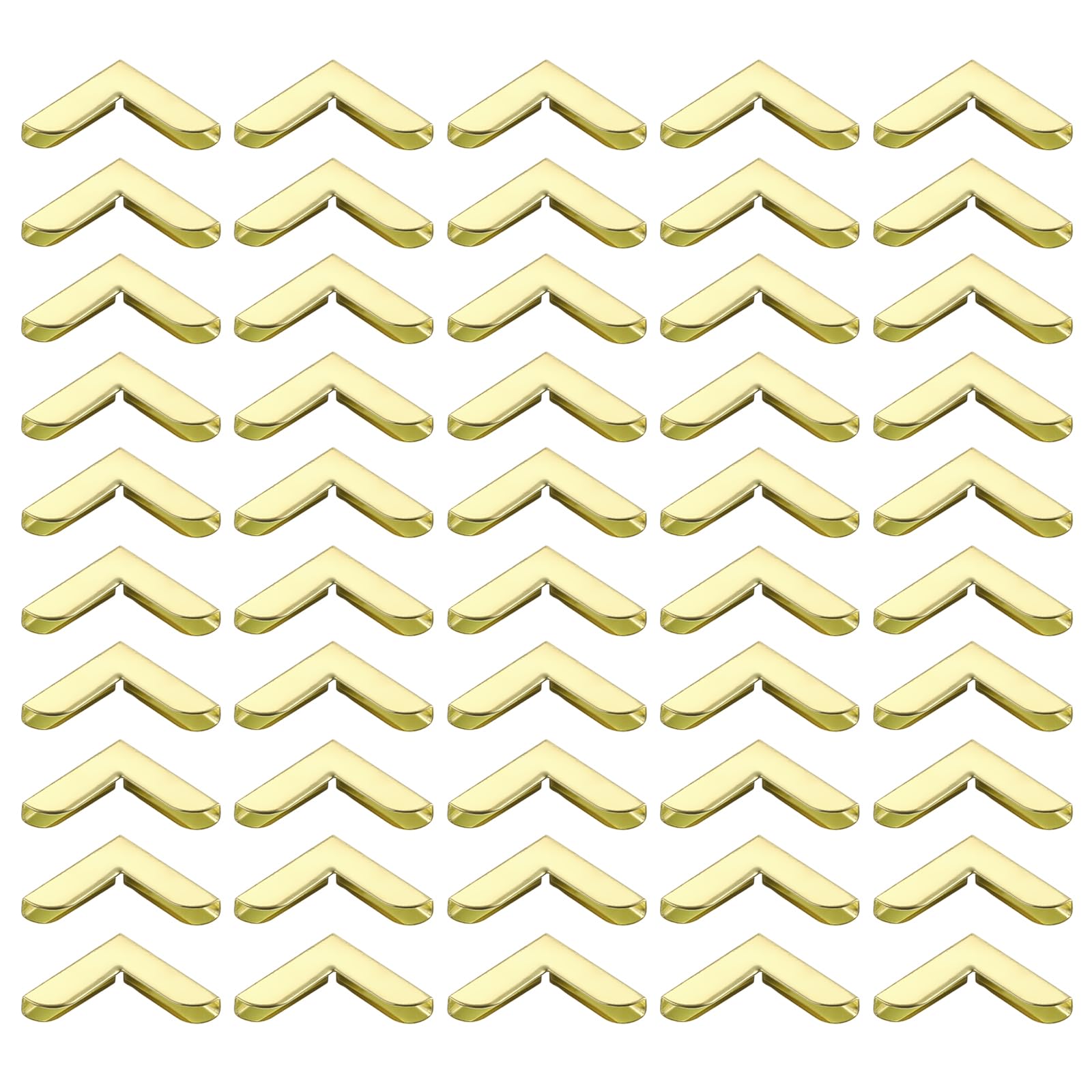 PATIKIL 20mm Metal Book Corners,100pcs Photo Corners Book Corners Protector Retro Metal Decorative for Crafting Scrapbook Photo Album Book Binding,Gold Tone