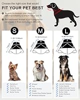 ROMANTIC BEAR Large Dog Cone Collar Soft Comfort Grey 15.7-18.9 in view 2