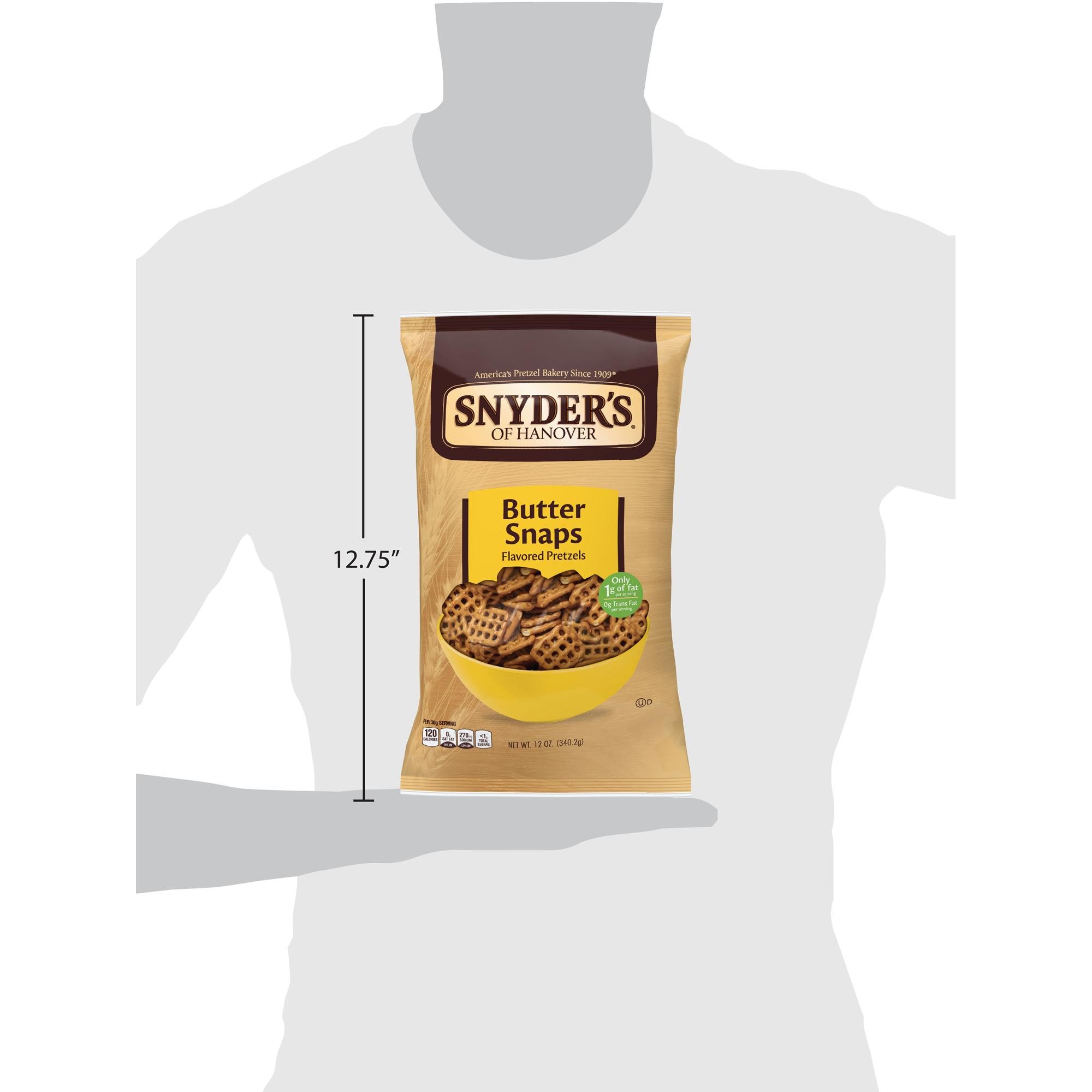 Snyder's Of Hanover Pretzels, Butter Snaps, 12 Ounce (Pack Of 12) on Galleon Philippines