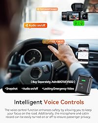 Vantrue N2X 2.7K Uber Dash Cam Front and Inside, 5G