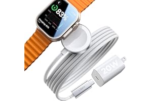 LISEN 2025 Upgraded 5W for Apple Watch Charger Fast Charging USB C iWatch Charger Block Magnetic Charging Cable for iWatch Se