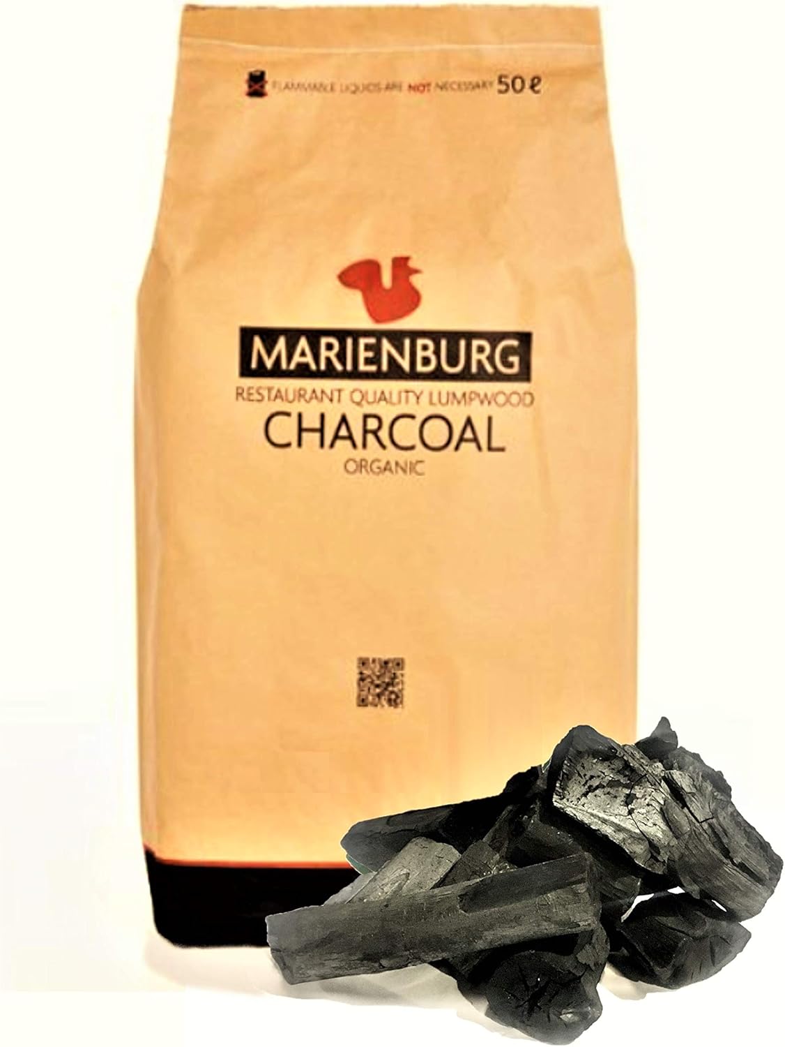 Marienburg Organic Restaurant Grade Lumpwood BBQ Charcoal for Barbecues