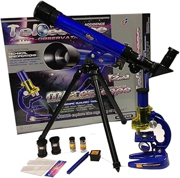 children's telescope and microscope set