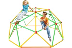 NAQIER 6FT Climbing Dome 2022 Upgraded Geometric Dome Climber for Kids Outdoor Jungle Gym Monkey Bars for Backyard Support 500LBS Indoor Climbing Toys for Toddlers 1-3