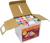 Bright Ideas Giant Colourful Playground Chalk 20 Assorted 10cm BI7980 view 4