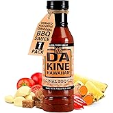 Da Kine Hawaiian BBQ Sauce, Premium Gourmet Barbecue Sauce Made in Small Batches, Gluten-Free BBQ Sauce for Meat, Fish, and Vegetables - Original 12 oz (1 Pack)