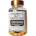 Exquisite Skin Whitening - 10000mg Glutathione - Vitamin C & Collagen blend capsules - Fights Hyperpigmentation - Fair and Radiant Skin - Dark Spot Removal - Rejuvenation - Even Skin Tone - Anti-Aging