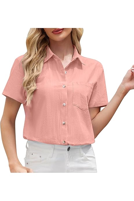 Amazon Blusas Con Pie De Cuello Playeras Mujer Camisetas De Manga