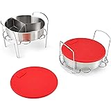 Instant Pot Official Cook/Bake Set, 8-Piece, Compatible with 6-quart and 8-quart cookers, Red