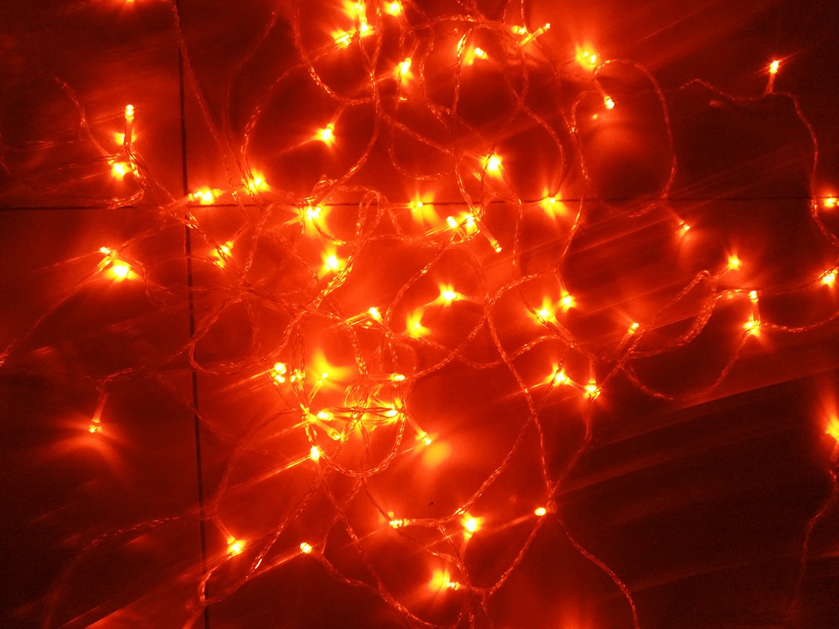 Orange String Lights, 164FT/50M 300 LED Orange Lights,8Modes,LDTX UL Certified Fairy Ambiance