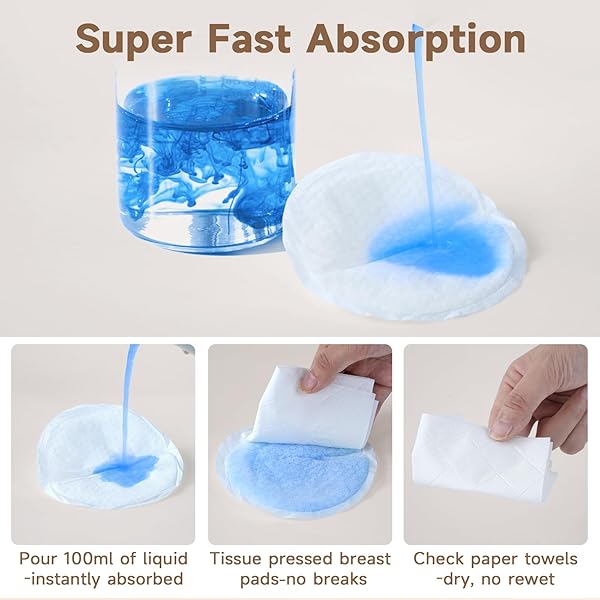 OVLOSPA ULTRA-ABSORBENT DISPOSABLE NURSING PADS,SUPER SOFT & BREATHABLE BREAST PADS,MAKE THE BREASTS LIGHT AND STAY DRY,BREASTFEEDING ESSENTIALS FOR MOMS,300 COUNT