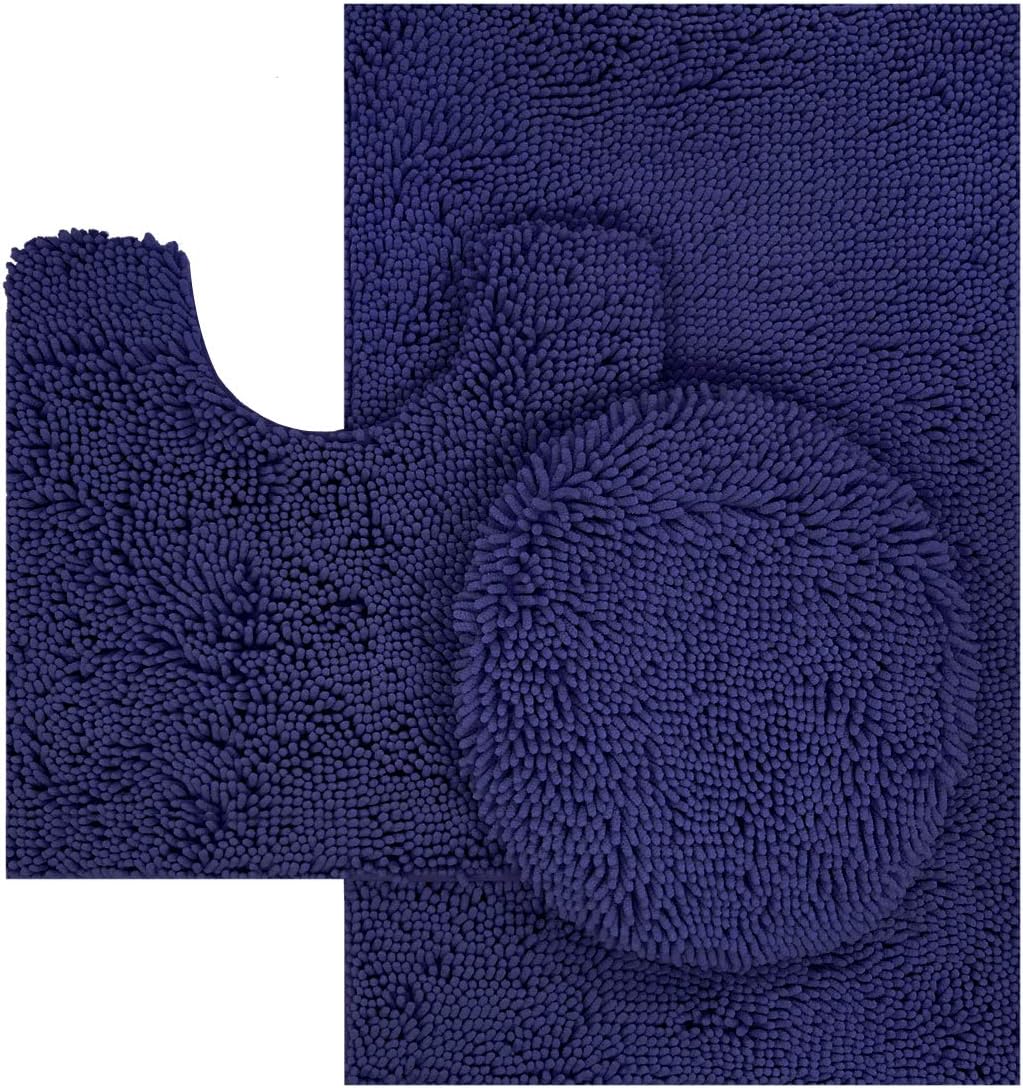 Best bathroom rug toilet seat cover blue