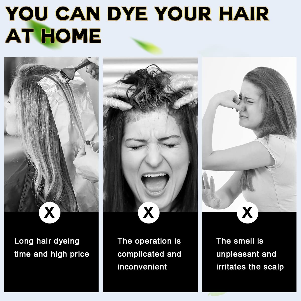 IIIMEIDU Hair Dye Shampoo 3 in 1 for Gray, Black Hair, Herbal Ingredients for Women Men, Grey Coverage 500ml (Chestnut)