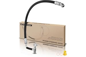 A-Premium Power Steering Pressure Hose Line Assembly Compatible with Nissan Titan 2004-2012, Armada 2005-2010, Pathfinder Armada & Infiniti QX56, 5.6L with Bushing & Washer, Pump to Rack/Gear