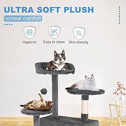 FDW Cat Tree 54in Cat Tower Multi-Level Durable Cat
