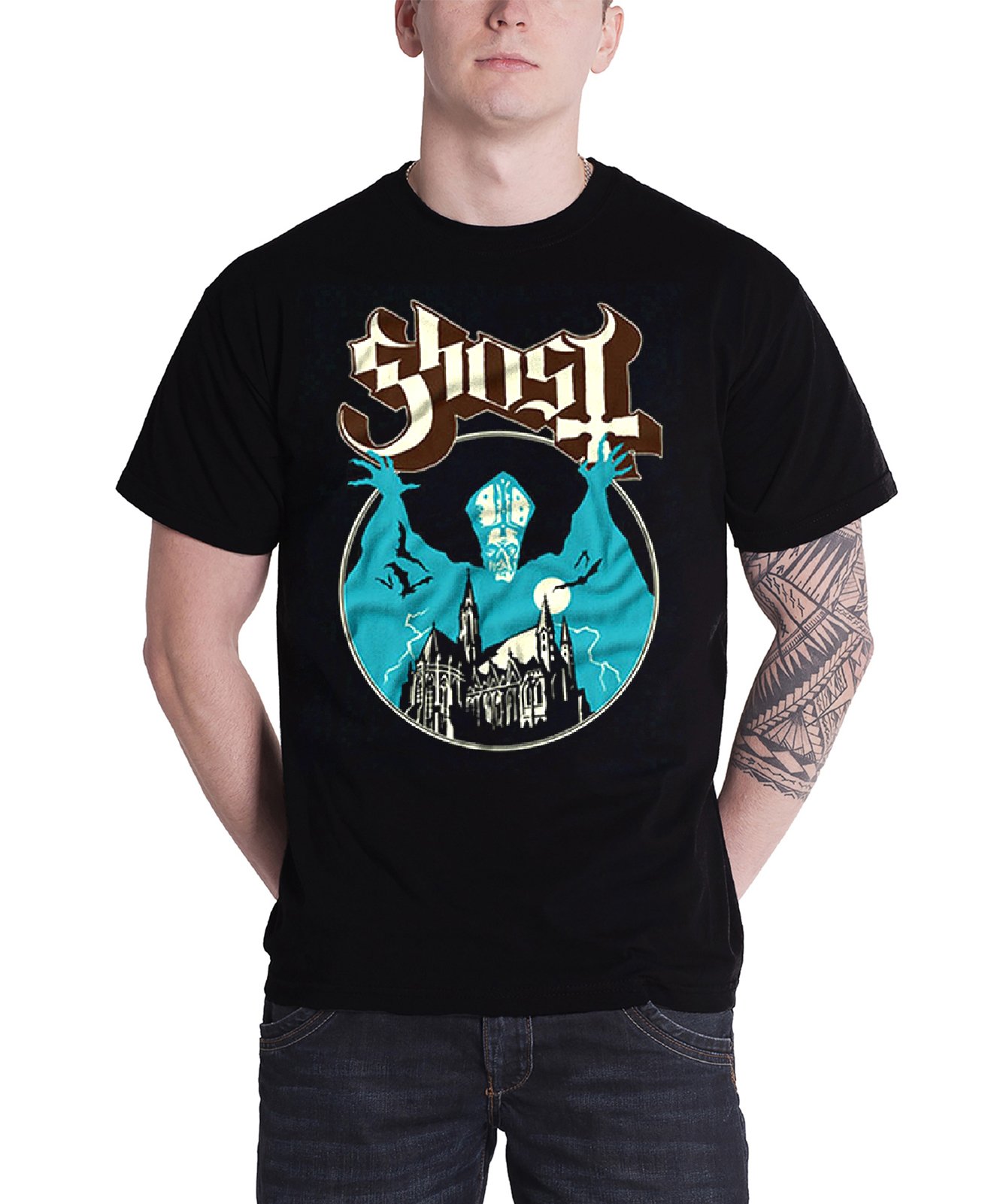 Ghost T Shirt Opus Eponymous Papa Band Logo S Black