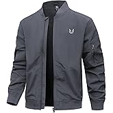NORTHYARD Men's Bomber Jacket Lightweight Casual Windbreaker Zip Up Fashion Windproof Coat Spring Fall