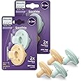 Philips Avent Soothie 0-3 Months Orthodontic Baby Pacifiers, 100% Silicone Pacifiers, One Piece, BPA-Free, 2 Green and 2 Yellow, 4 Pack, Model SCF190/71