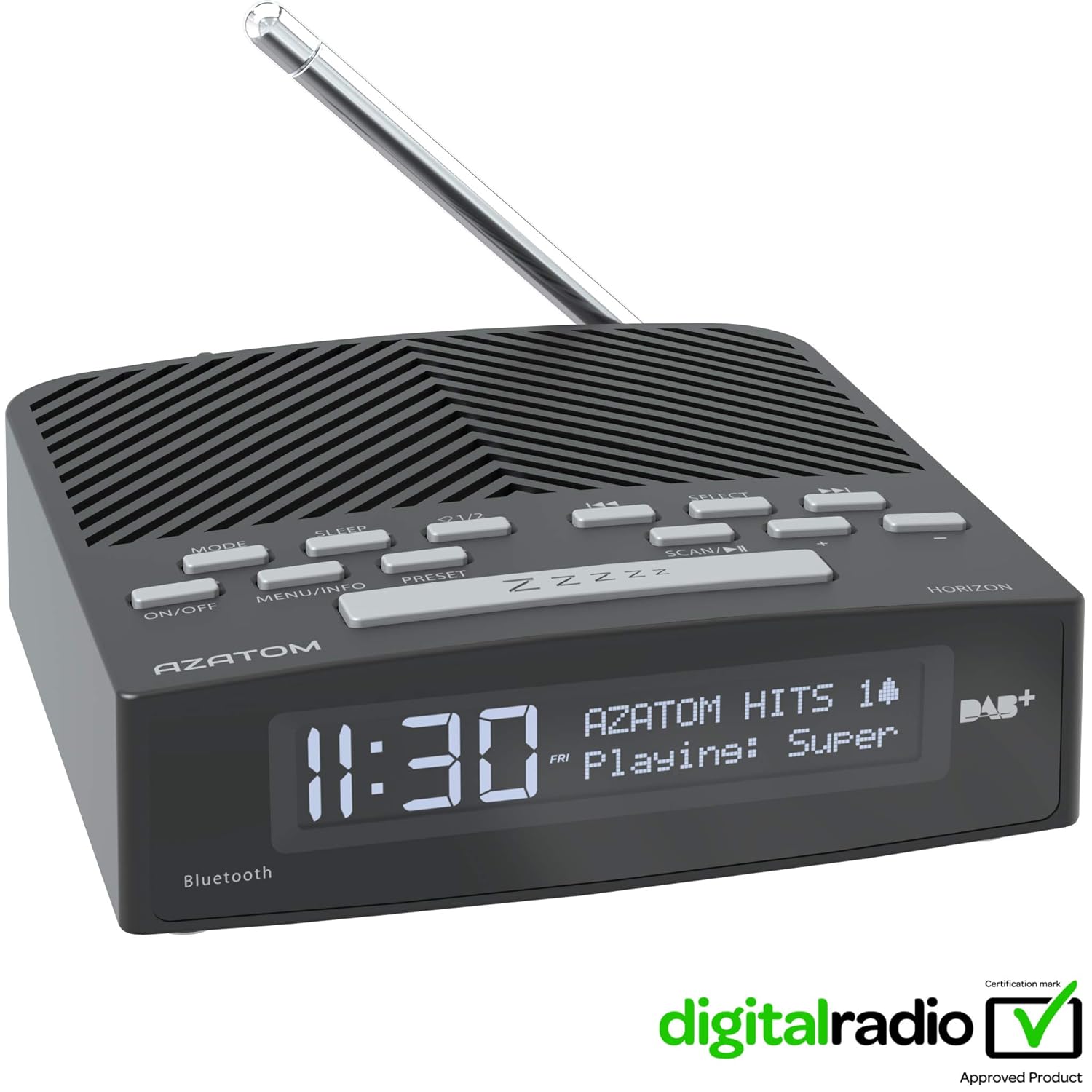AZATOM Horizon DAB+ DAB Digital FM Radio, Dual Alarm Amazon.co.uk