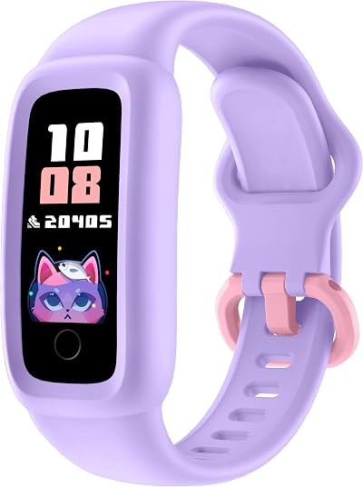 Vigor 2 Kids Fitness Tracker Watch Lilac 5-12 IP68 Waterproof