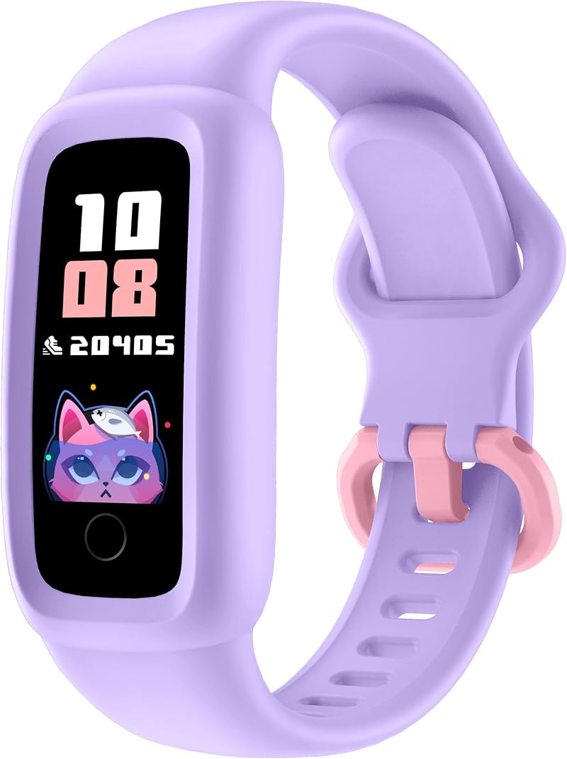 Vigor 2 Kids Fitness Tracker Watch Lilac 5-12 IP68 Waterproof