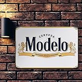 Bar Signs, Beer Signs for Man Cave, Modelo Beer Signs Garage Decor Bar Decorations, 8x12 Inches Coors Light Beer Poster Metal Signs Bar Wall Decor Bar Decor for Pub Home House Coffee