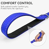 Joytale Padded Handle Dog Lead Double-Sided Reflective Navy 1.2m 2cm view 3
