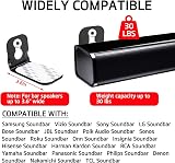 Gments Universal Soundbar Bracket Mount 30 lb Heavy-Duty Wall Mounted view 3