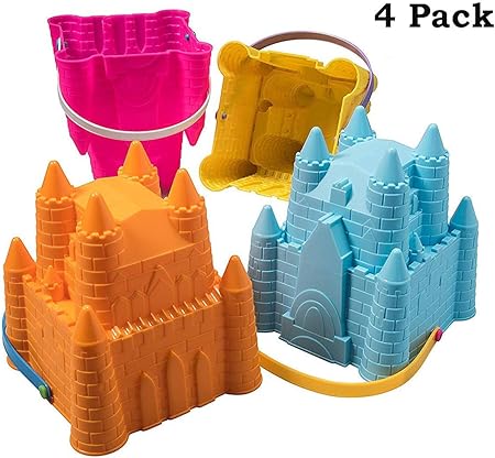 Top Race Seaux Seau De Chateau De Sable Seaux De Plage Sable Moule A Seaux 3 Cm Inch Lot De 4 Amazon Ca Jeux Et Jouets