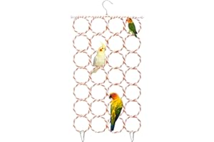 Litewoo Parrot Climbing Net Bird Hammock Cotton Rope Swing Ladder for Parakeet Cockatiel Cockatoo Lovebird Finch Budgie Rat