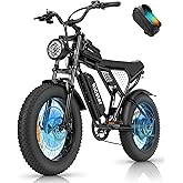 Electric Bike for Adults, Peak 3000/1500W, 35/30MPH,40/20/15AH Removable Battery, Max 50-180 Miles Electric Motorcycle, 20/26