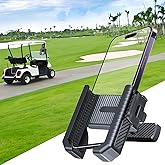 Magnetic Golf Cart Phone Holder: N52 Magnet Base & 360° Rotatable Cellphone Mount, Universal Fits EZGO Club Car Yamaha - Support iPhone, Samsung & All Smartphones - Golf Accessories Gift for Men Women