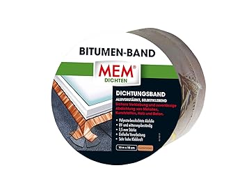 MEM 500476 Bitumen-Band kupfer 10 cm x 10m