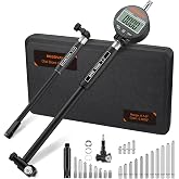 BOBOVAV Digital Dial Bore Gauge Set,0.7-6" Range,0.0005" Accuracy,23 Anvils | Self-Centering,Two-Point Contact Dial Bore Gauge,Carbide Anvils,Detects Ovality &amp; Taper for Deep Engine Cylinder Measurement