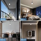 Caldarax Black B22 Pendant Light Fitting 6 inch Ceiling Rose 150mm view 6