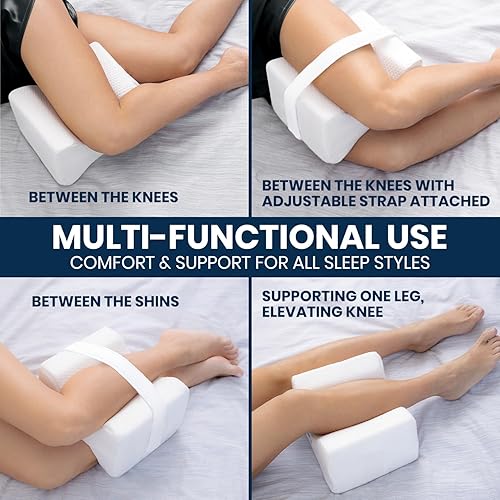 Everlasting Comfort Memory Foam Leg Knee Pillow for Side