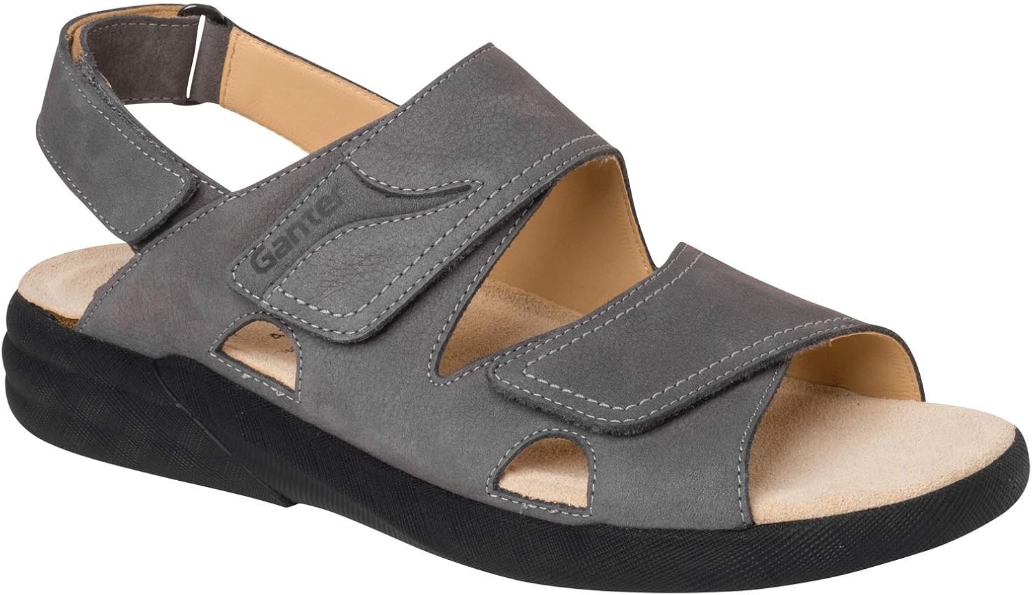Ganter Harry, Pantofole Uomo, Darktaupe, 40 EU Larga