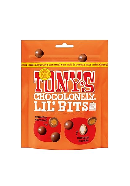 TONY’S CHOCOLONELY BELGIAN MILK CHOCOLATE CARAMEL SEA SALT...