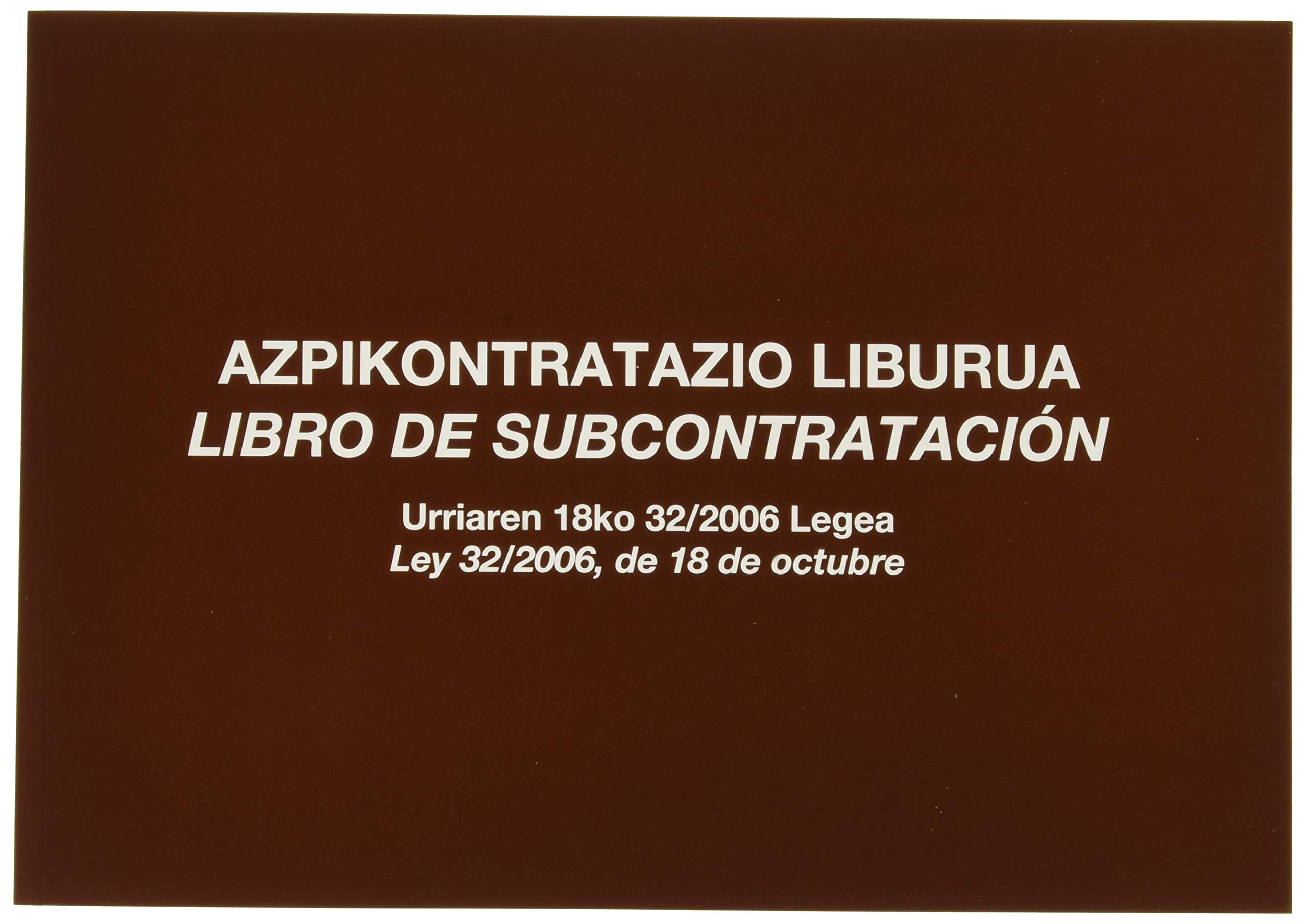 Miquelrius 5489 Subcontracting Book