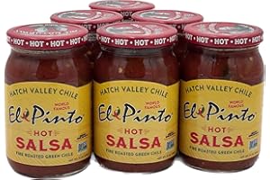 El Pinto Hot Salsa, 16 Ounce (Pack of 6)