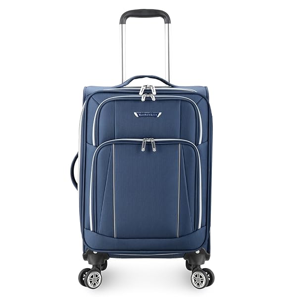 TRAVELER’S CHOICE LARES SOFTSIDE EXPANDABLE LUGGAGE WITH SPINNER...